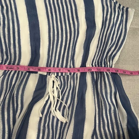 [L]Abercrombie & Fitch Blue Straps Isabelle Sleeveless High Low Lined Dress - Picture 4 of 8